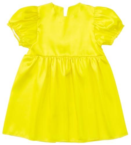 [Artec] Soft Satin Puff Sleeve Dress Yellow 18336 Costume Cosplay Recital Play Performance Handmade Costume Easy Children