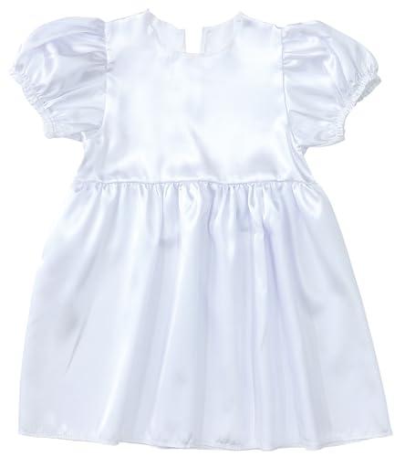 [Artec] Soft Satin Puff Sleeve Dress White 18337 Costume Cosplay Recital Play Performance Handmade Costume Easy Children
