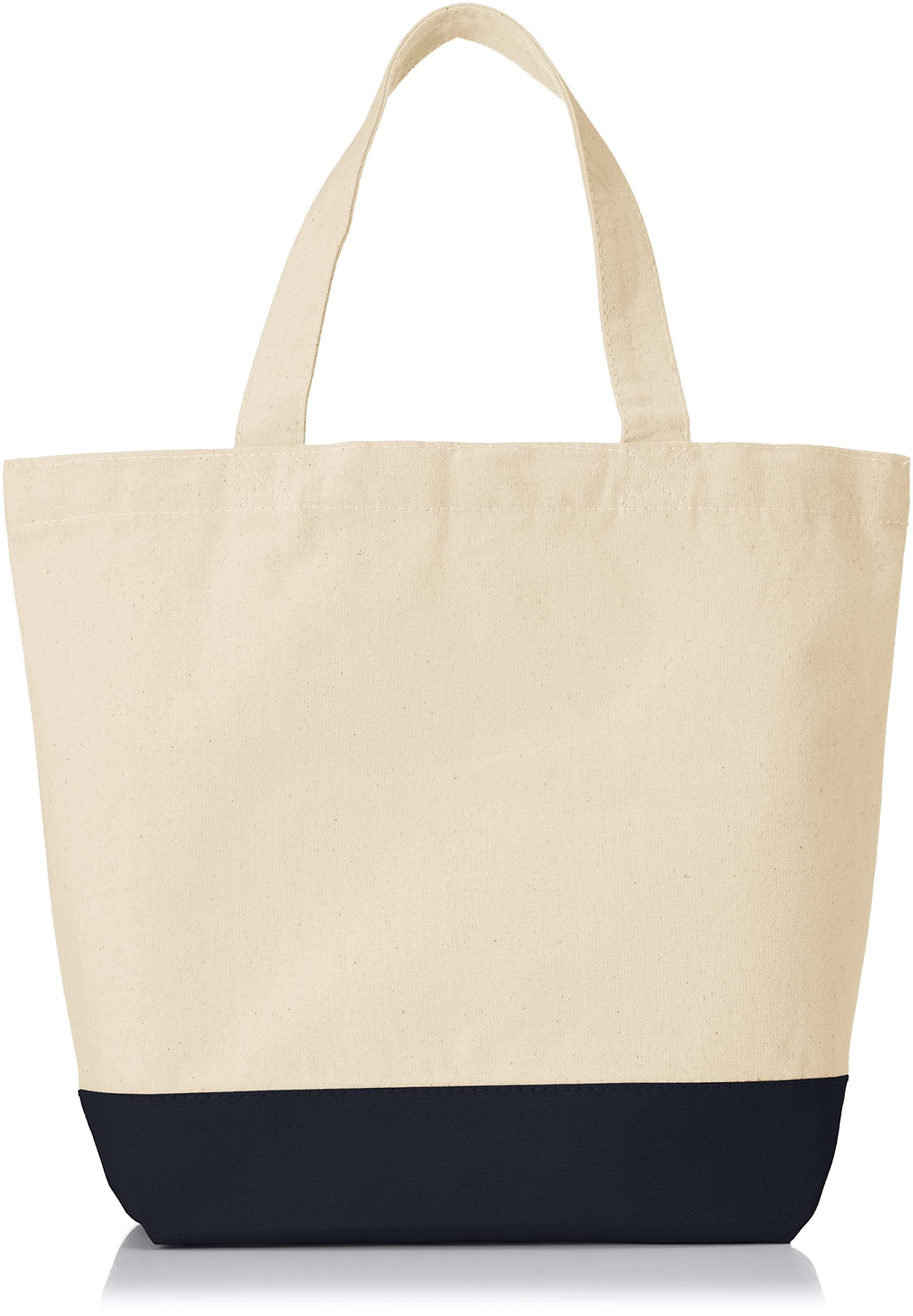 [United Athle] Regular Canvas Tote Bag Natural/Navy S