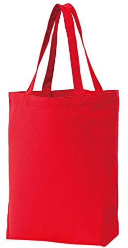 [Printstar] Back Canvas Tote Bag 00778-TCC Red Japan M (Equivalent to Japanese Size M)