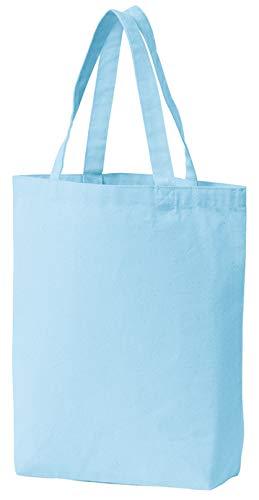 [Printstar] Back Canvas Tote Bag 00778-TCC Light Blue Japan M (Equivalent to Japanese Size M)