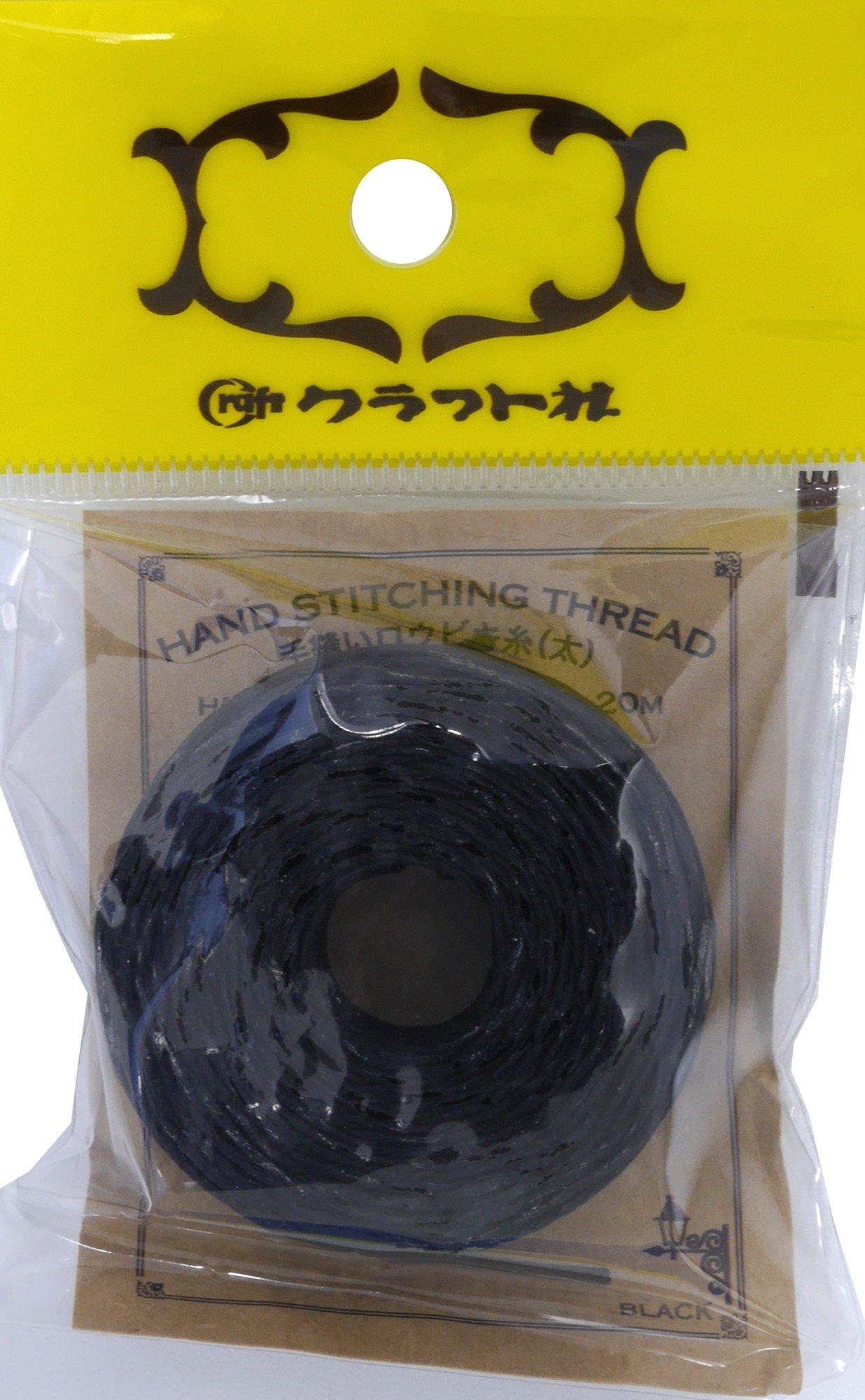 Craft Co. Leather Tools Hand Sewing Waxed Thread Thick Black 8615-03