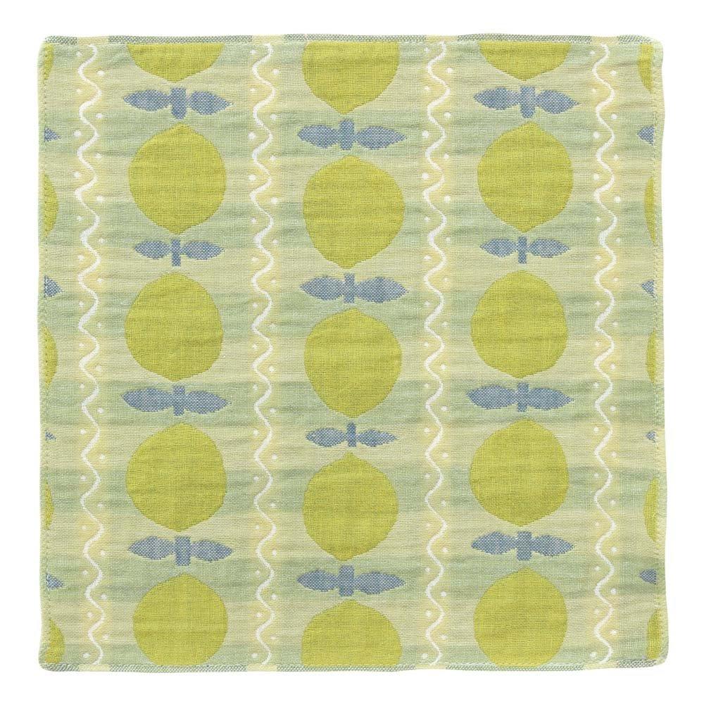 Pocchi Imabari Towel Handkerchief Compact Thin 3-Layer Gauze Handkerchief Small Gift 25×25cm (lemonade)
