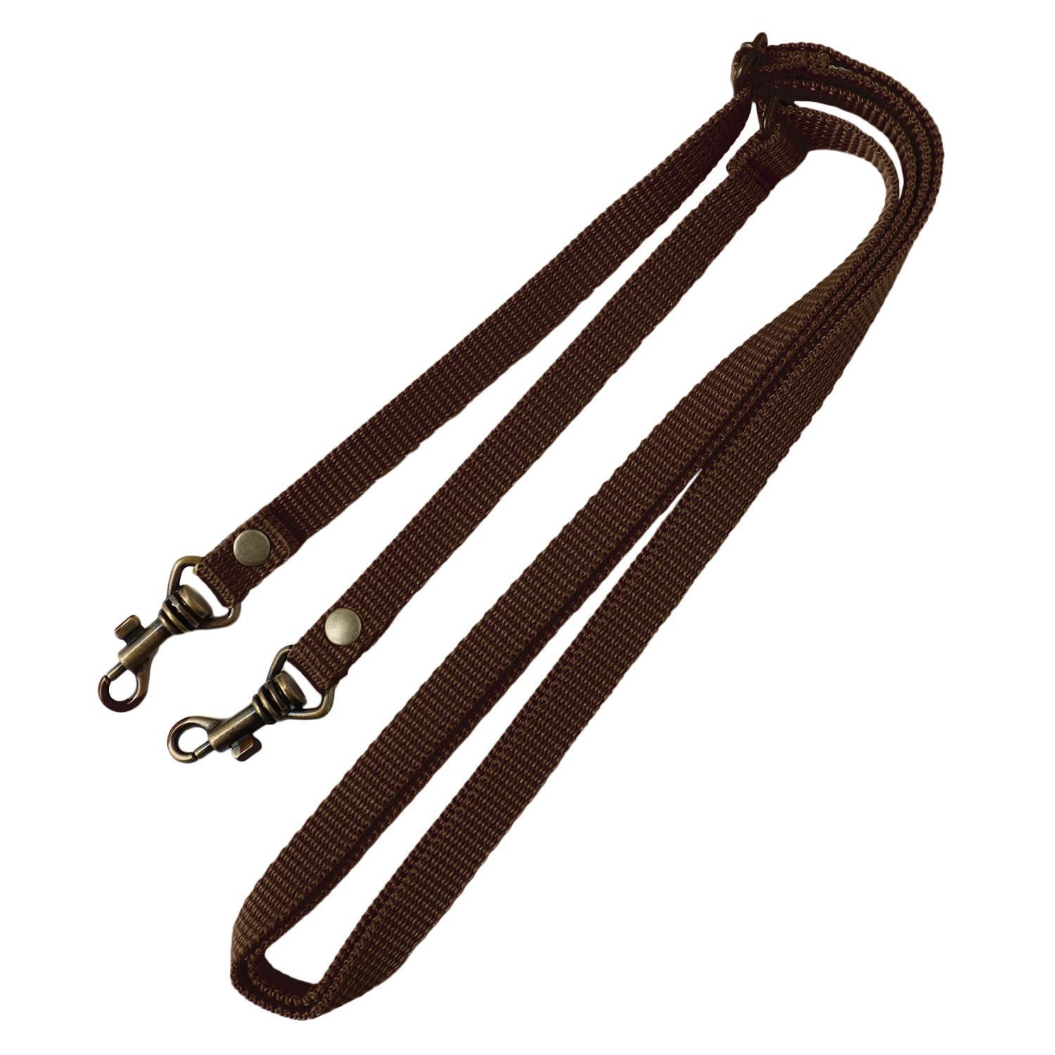Nippon Chuko Shoulder Strap 1cm Wide PP Tape Total Length: Approx. 130cm Max. Brown S1140-C Craft Supplies Bag Materials Shoulder Strap