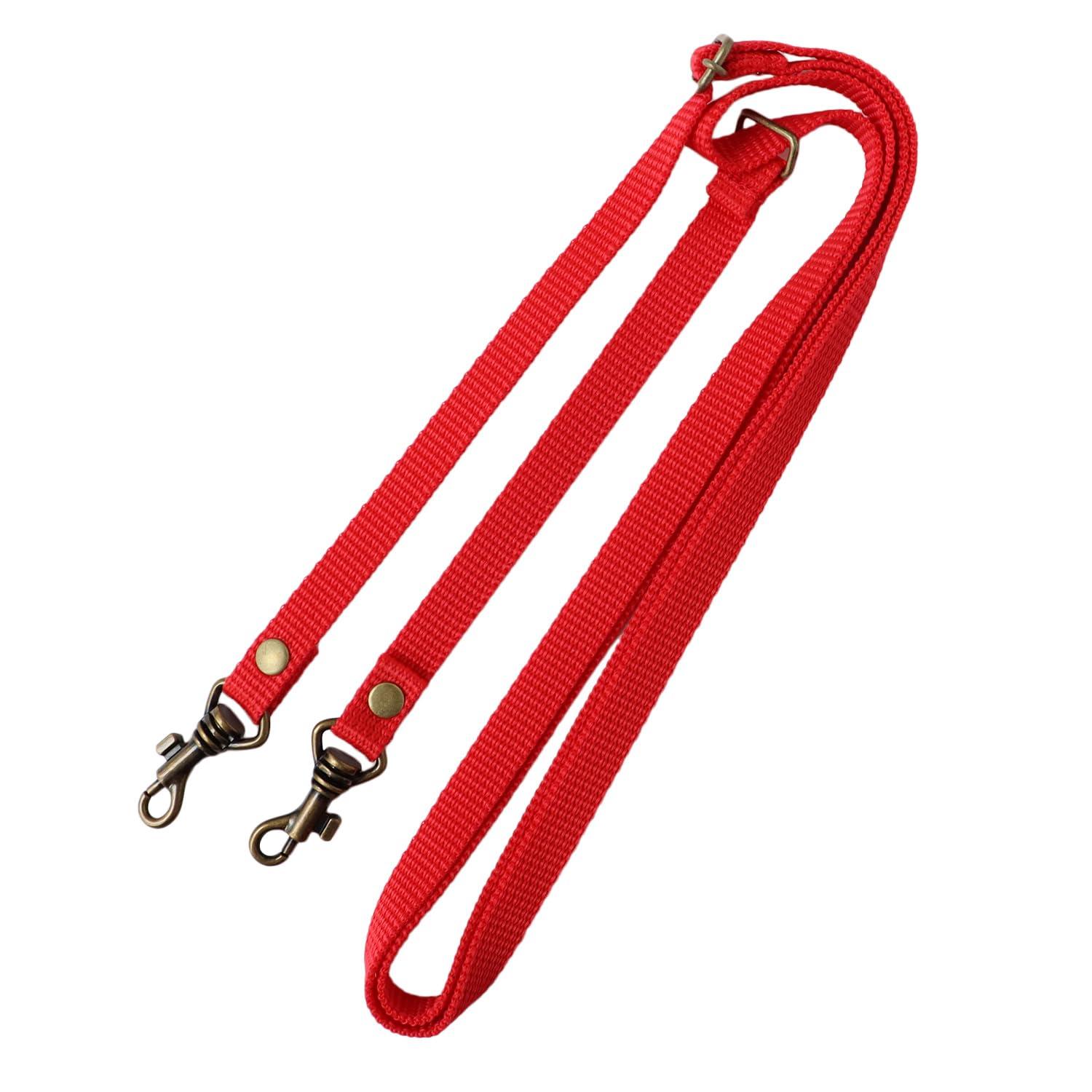 Nippon Chuko Shoulder Strap 1cm Wide PP Tape Total Length: Approx. 130cm Red S1140-R