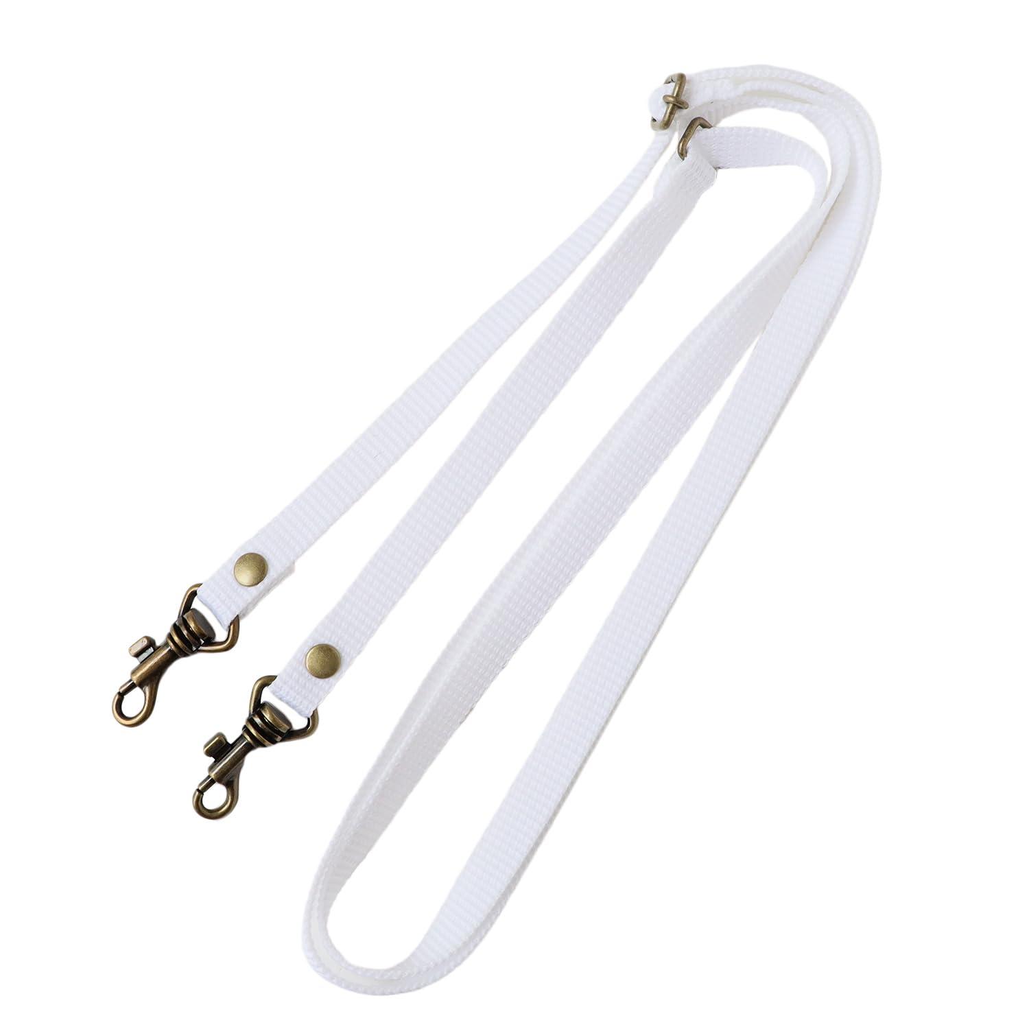 Nippon Chuko Shoulder Strap 1cm Wide PP Tape Total Length: Approx. 130cm Max. White S1140-W