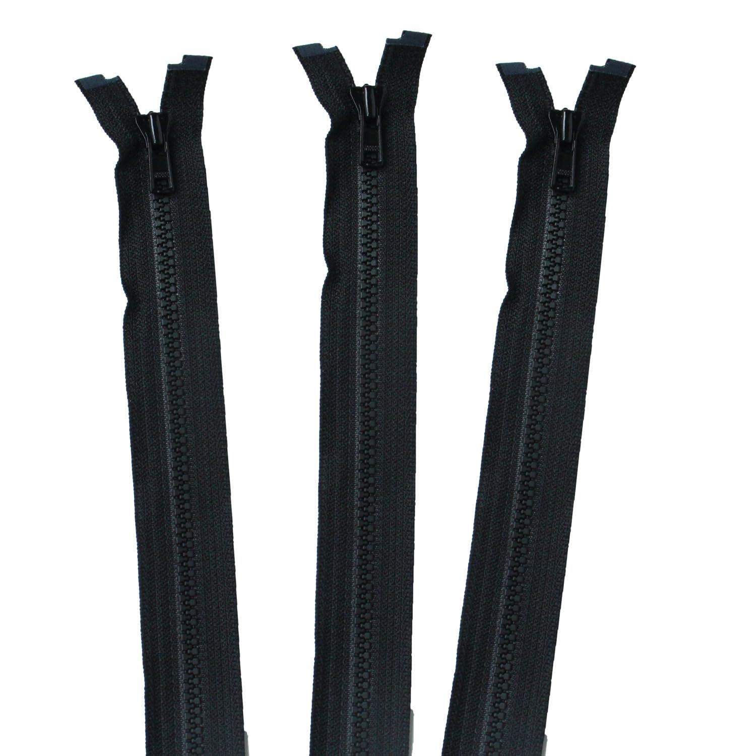 Nippon Chuko Bisron Open Fastener 40cm 3-Pack in Same Color col.580 Black 3VS40-580