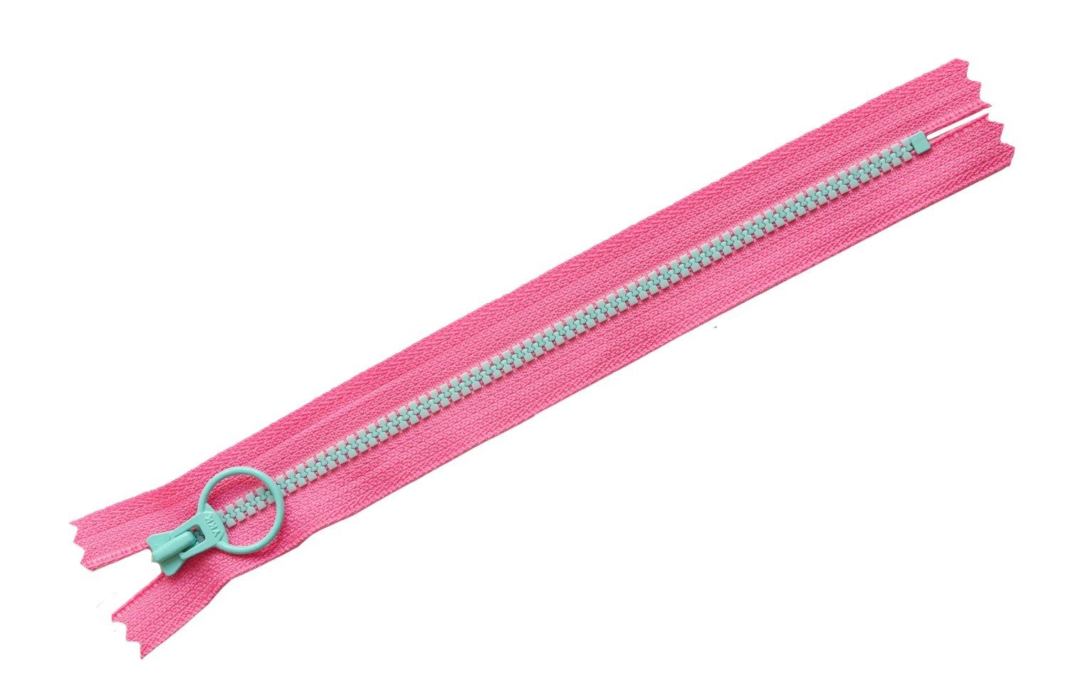 Y.K.K. Combi Fastener Pink × Light Blue 20cm 5-Pack 3VSC20-289