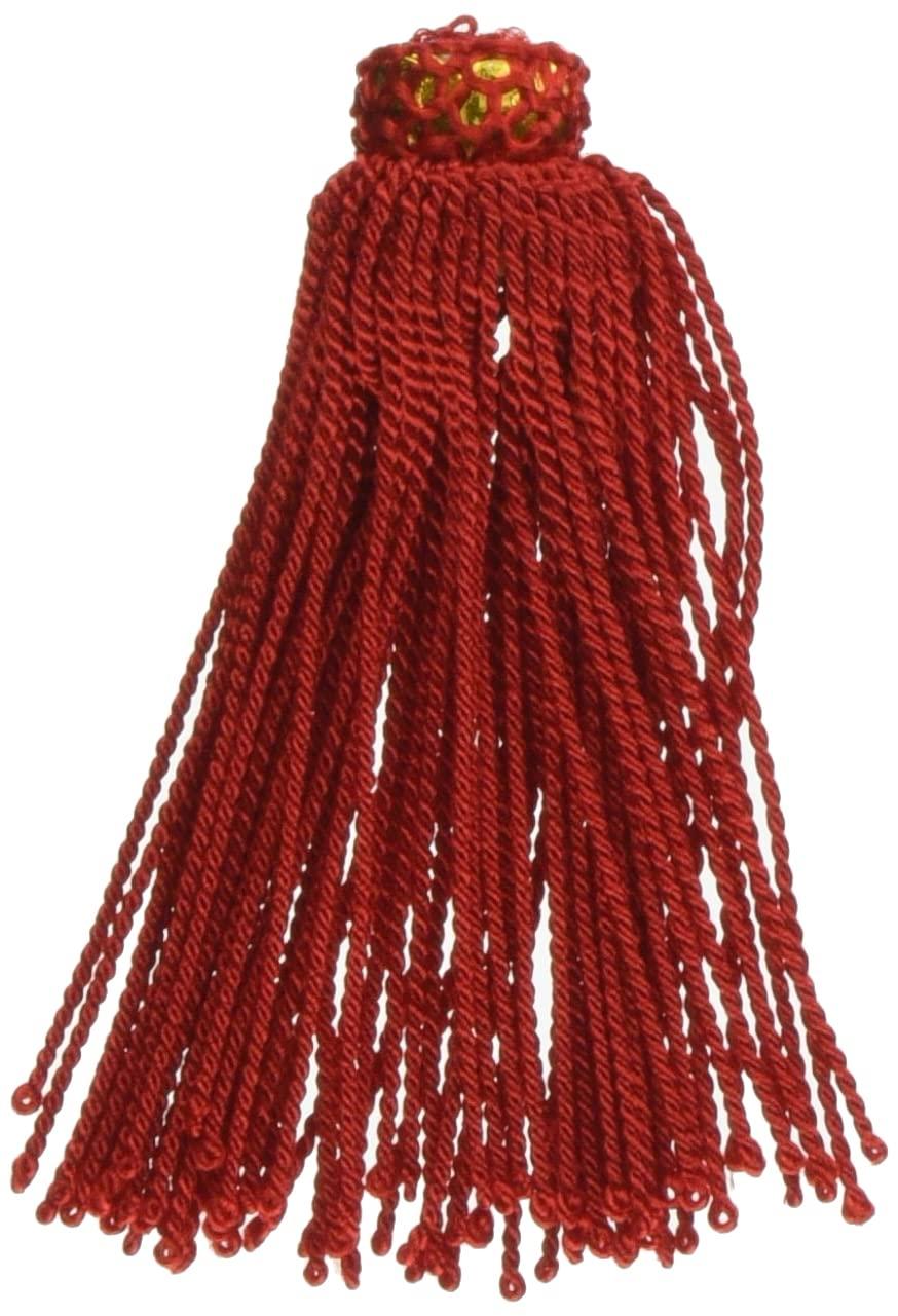 Nippon Chuko Decorative Tassel Red Approx. 6cm 1 Set of 2 TU60-R Japanese Handicrafts Japanese Handicraft Materials Tassel