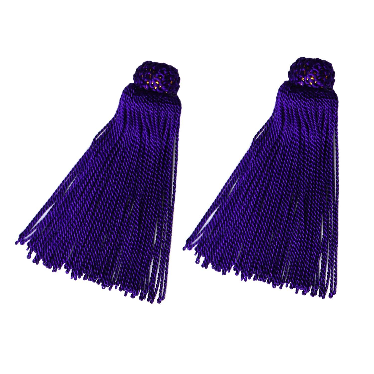 Nippon Chuko Decorative Tassel Purple Approx. 6cm 1 Set of 2 TU60-V Japanese Handicrafts Japanese Handicraft Materials Tassel