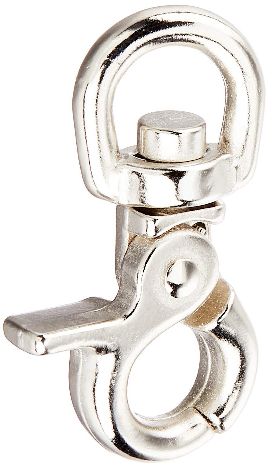 Nippon Chuko NBK Mini Lever Snap Hook Round 2-Piece Set 8mm Silver SJNA1-S