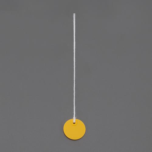 φ20mm Wire Name Tags (Round / Yellow / 20 pieces)