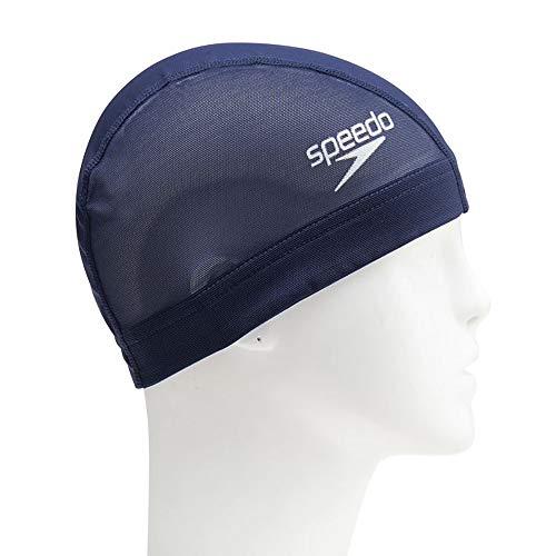 Speedo Swim Cap Logo Mesh Cap Swimming Unisex SE12050 Navy Blue M