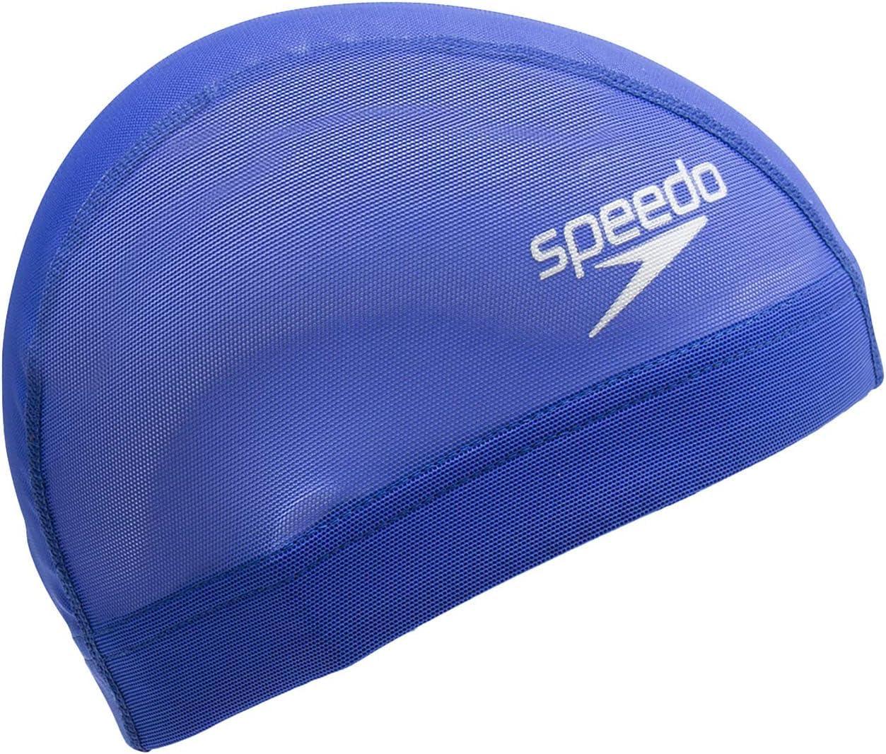 Speedo Swim Cap Logo Mesh Cap Swimming Unisex SE12050 Blue O