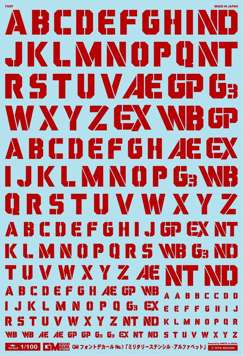 jan

4560228071511    1/100 GM Font Decal No.1 “Military Stencil Alphabet” Red

4560228071511    1/100 GM Font Decal No.1 “Military Stencil Alphabet” Red

Name: Product Name, dtype: object