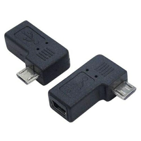 Conversion Master Adapter USB mini5pin to microUSB Right L-Shaped USBM5-MCRLF