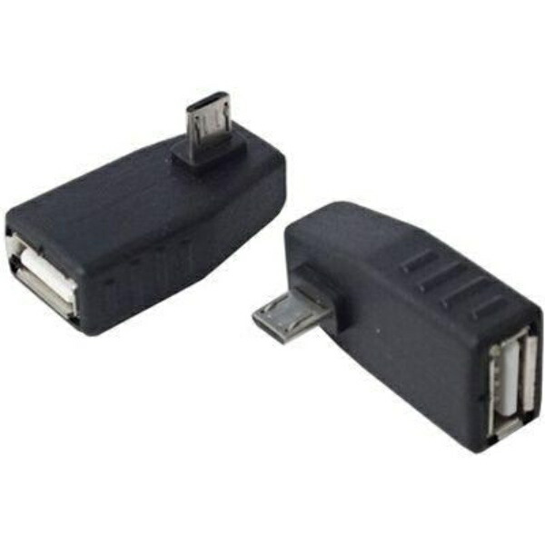 Conversion Master Smartphone Conversion Adapter OTG (HOST) Compatible Horizontal 90-Degree LEFTward USB MCH-LL