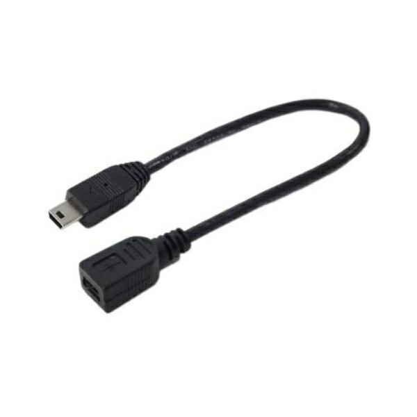 Conversion Master USB Extension Cable for Digital Cameras and PHS Devices Supports Data Transfer & Charging Mini-B Male to Female USBM5/CA20F