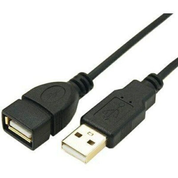 Conversion Master Ultra-Thin USB Cable Type A Male to Type A Female 1m USB2A-AB/CA100