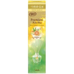 Estée Deodorizing Power Premium Aroma Stick for Entrance & Living Room Sweet Orange & Bergamot Refill 50ml 1 piece