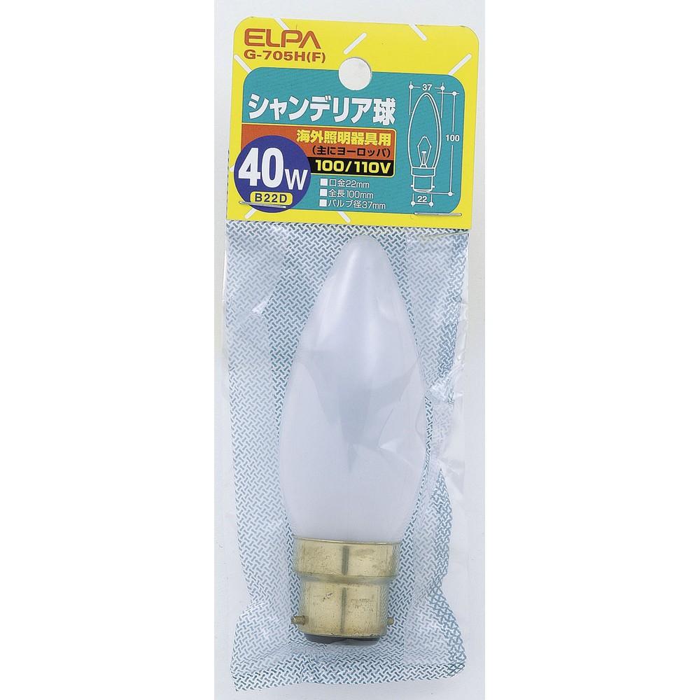 ELPA Chandelier Light Bulb B22D 40W Frosted G-705H(F)