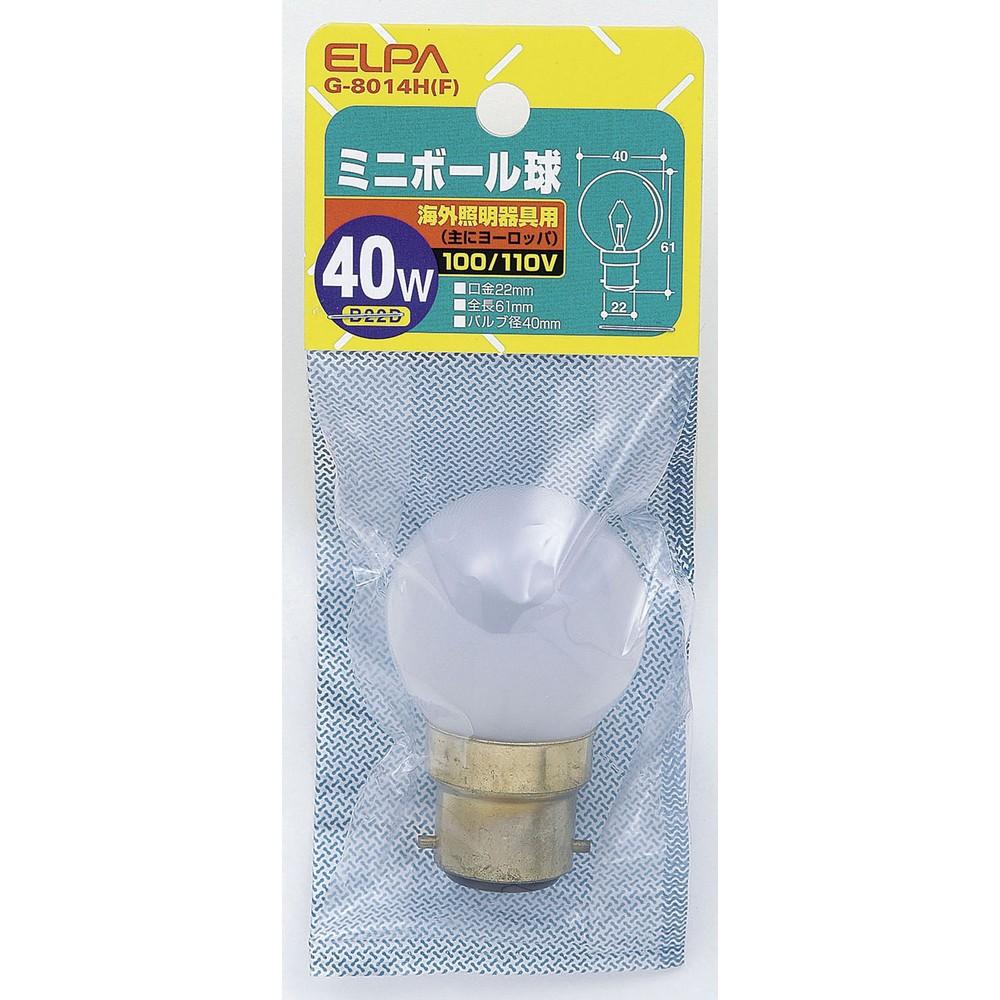 ELPA Mini Ball Bulb 40W B22D Frost G-8014H (F)