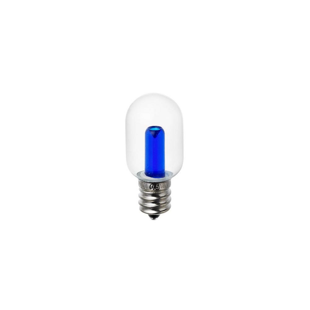 ELPA LED Decorative Bulb, Natsume Spherical, E12, Clear Blue, LDT1CB-G-E12-G108