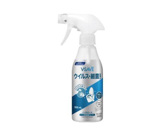 Kao V-SAVE Toilet Seat Disinfectant Cleaner Spray, Main Unit, 300mL, 1 Bottle