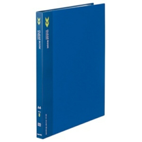 KOKUYO Clear Book (K2) Fixed Type A4 Vertical 20 Pockets Spine Width 18mm No Inner Paper Blue K2-R-K20B 1 Book