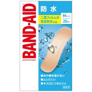 BAND-AID® Waterproof Bandages, Medium Size, 20 Count