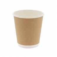 HEIKO Paper Cups Double-Wall Insulated Cups 10 oz. Diameter 90mm Unbleached 25-Pack