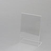 Heyko Acrylic Sign Holder L-Shaped Single-Sided Photo 2L Vertical