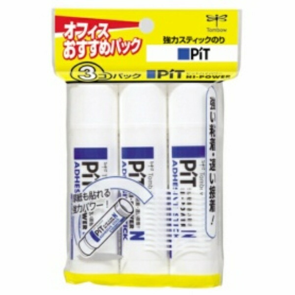 Tombow Stick Glue Pit High Power N Approx. 22g HCA-321 1 Pack (3 Sticks)