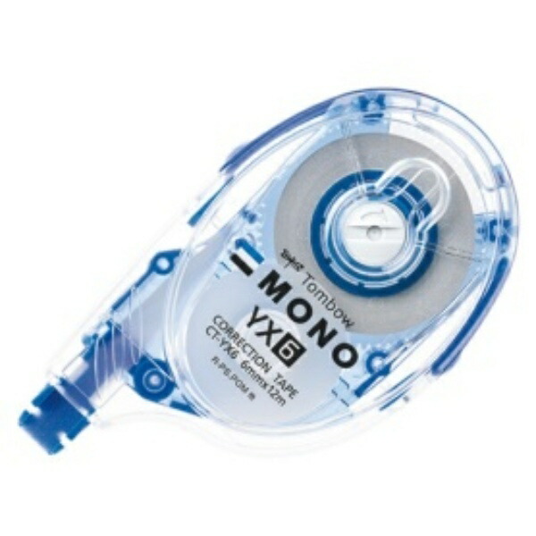 Tombow Pencil Correction Tape 6mm MONO YX (Stable Flat Body) Refill Type 12m 1 Piece CT-YX6