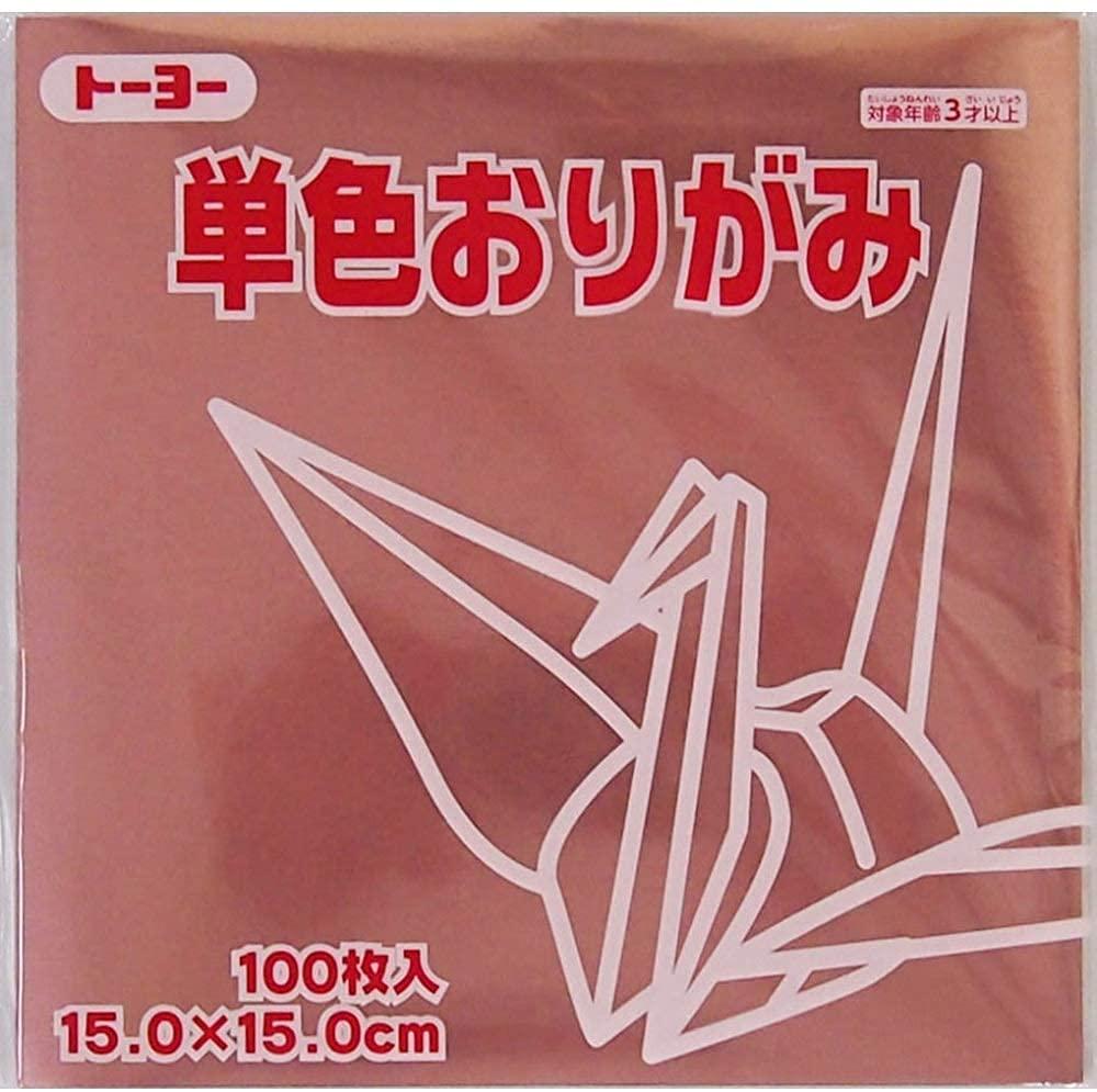 TOYO Origami Paper Single-Sided Solid Color 15cm Square 100 Sheets 064161