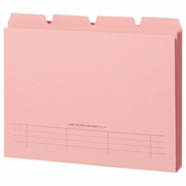 Lion Office Supplies 4-Cut Folder with Mounting Pads A4 Size 4-Pack No.31-4P Pink