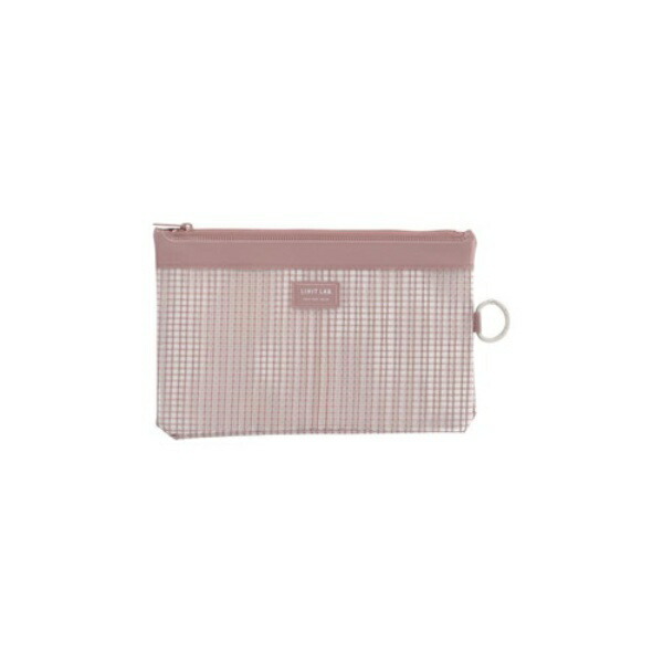 Rihitorabu Pouch Mesh Case Zipper Case B6S Pink F244 Momo