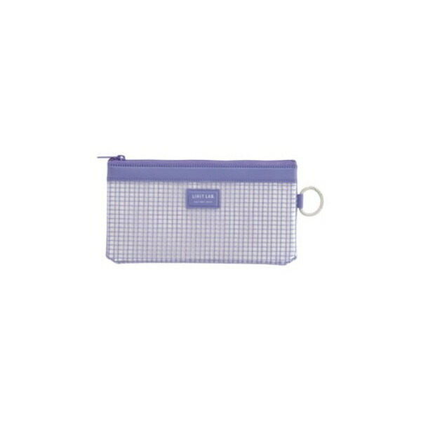 Rihitorabu Pouch Mesh Case Zipper Case Passbook Size Blue Violet F236B