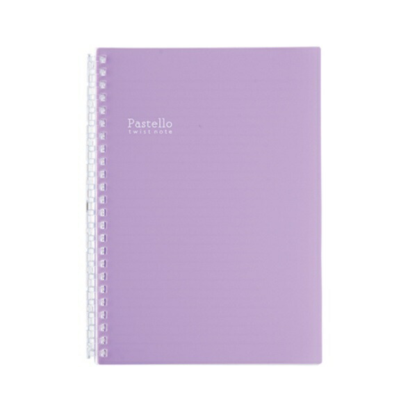 Lihit Lab. Pastello Twist Notebook 10 Purple A5 Vertical (S Type) 24-Hole N-1958-10