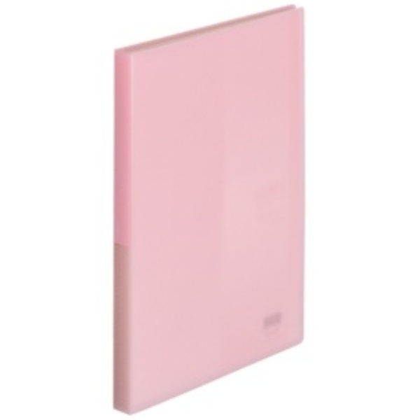Rihitorabu File Clear Book A4 Fixed Type 40 Pockets Peach Pink SOERU N8102-12