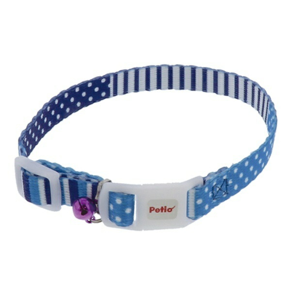 Petio CAT COLLAR Bordered Dot Collar Blue