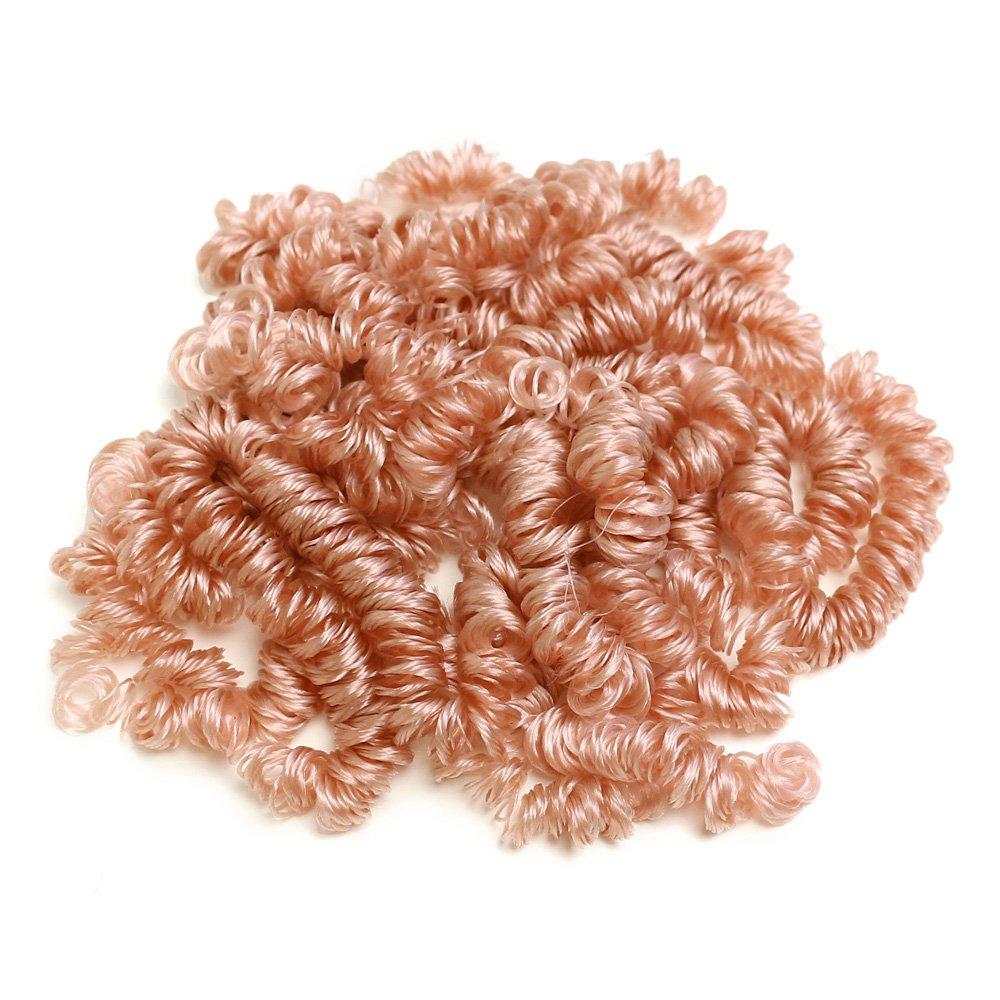 Takagi Fiber Panami Doll Hair Curl Type Small φ6mm Pink Beige CM253