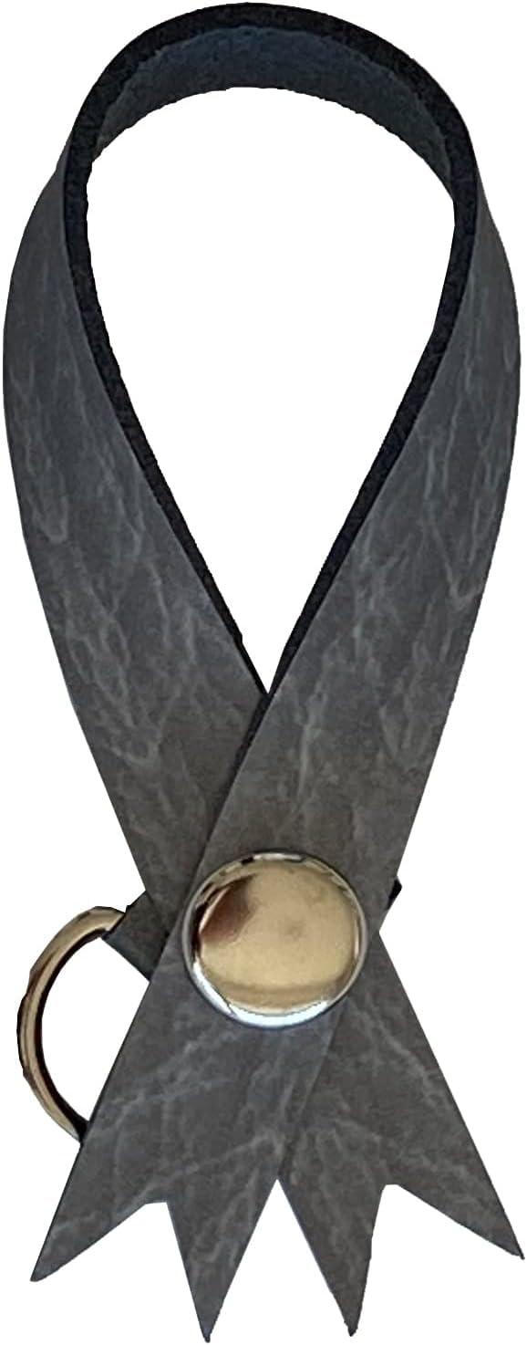 [Yoshio] Antique Reflector Series Leather Style Ribbon Blue Free Size