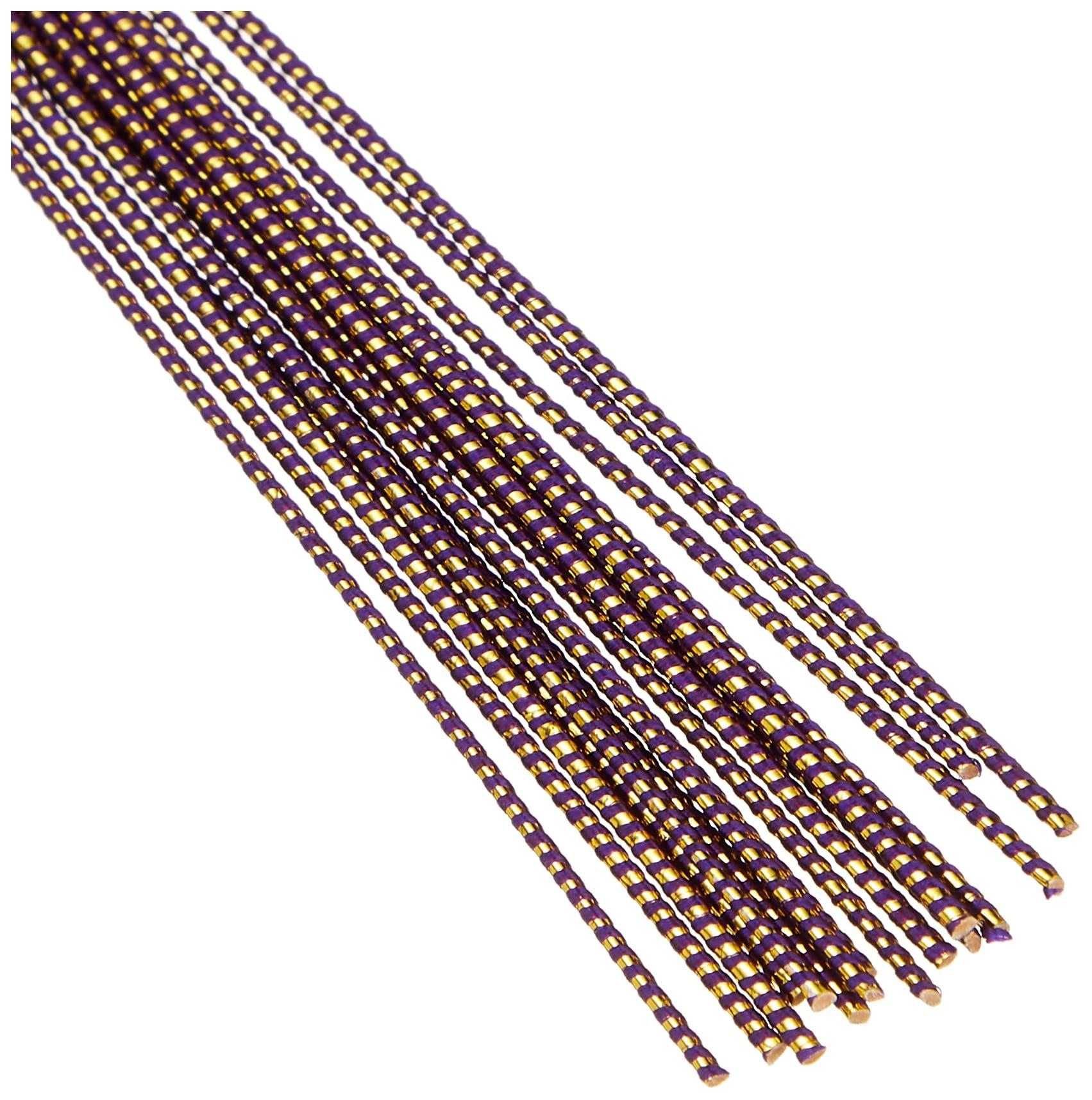 Nippon Chuko INAZUMA Lightning-Patterned Mizuhiki Cord 92cm Gold × Purple MIZUHIKI-72