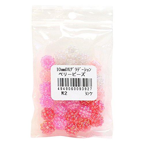 Shimamura Berry Beads 30-Piece DX 10mm Pink/Red Series ASH-BL10-M2