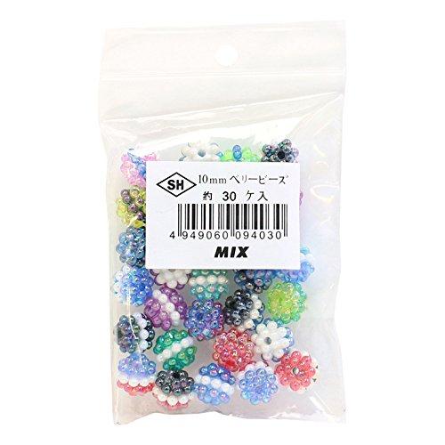 Shimamura Berry Beads 30-Piece DX 10mm MIX ASH-BL10-MIX