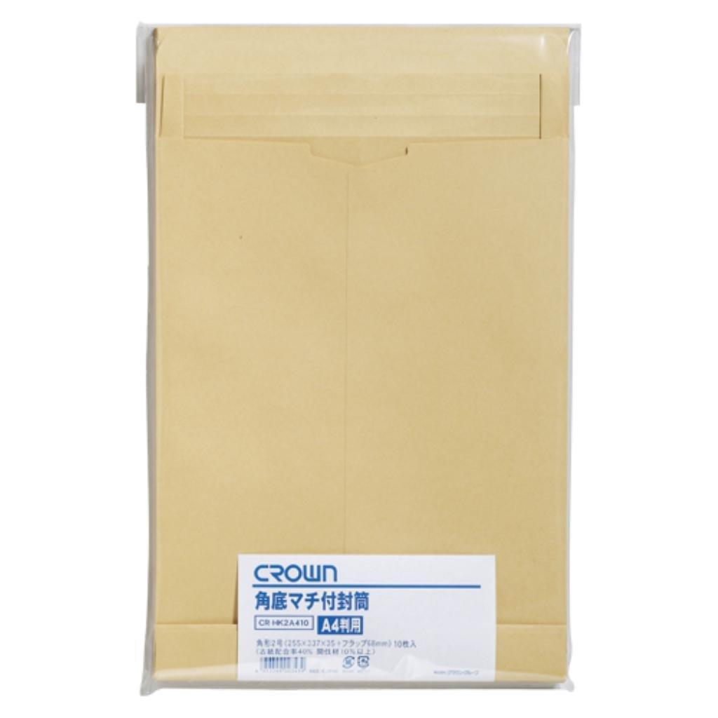Crown Craft Envelope with Gusset, Square Bottom, A4 Size, 10 Sheets CR-HK2A410 00024054