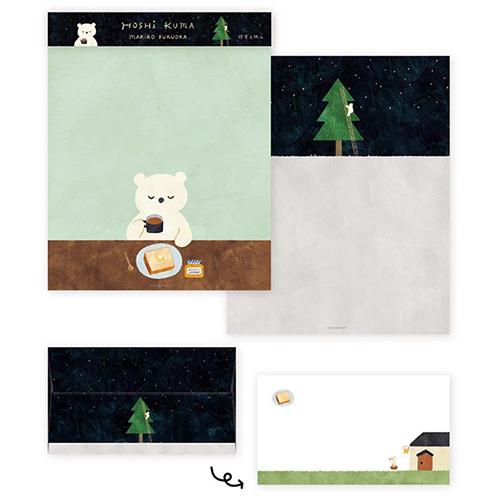 Letter Set with 2 Designs Fukuoka Mariko HOSHI KUMA