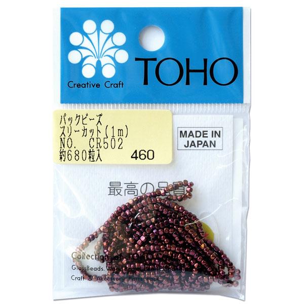TOHO Three-Cut Beads Threading Beads Approx. 2.2mm Outer Diameter 1m Roll CR-502
