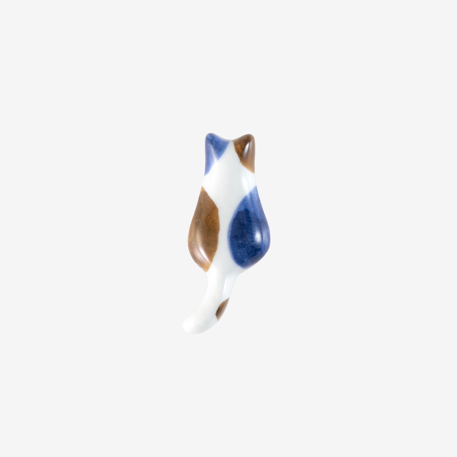 Arita Ware Chopstick Rest Approx. 6cm Cat Calico Made in Japan 40494